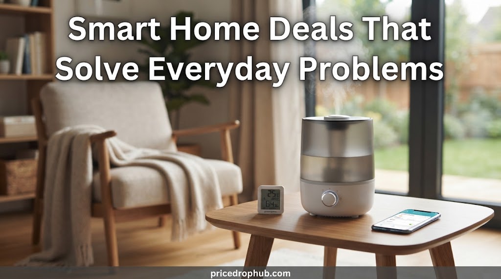 Smart humidifier and temperature sensor for connected home comfort