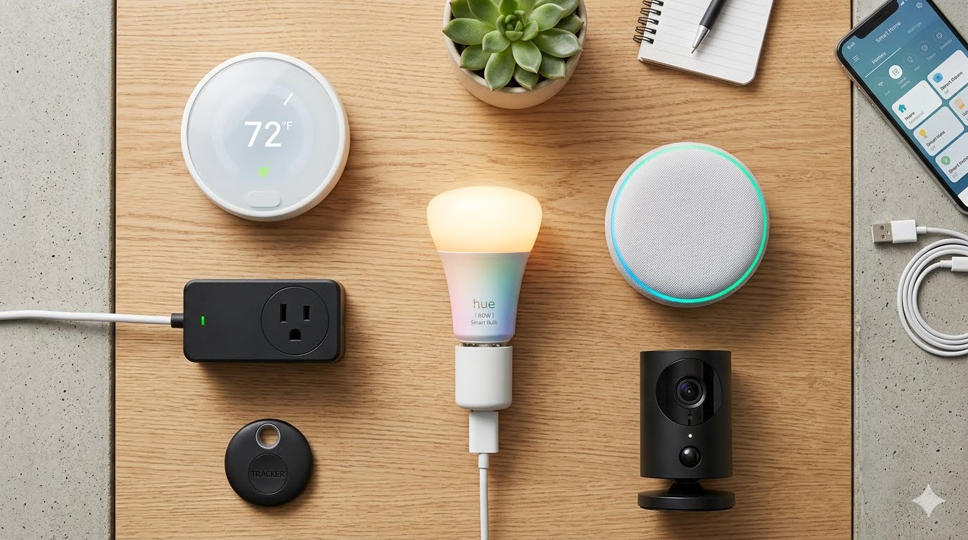 smart home starter kit with connected devices