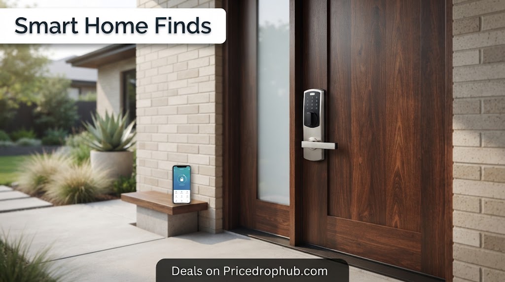 Smart keyless door lock for convenient home entry